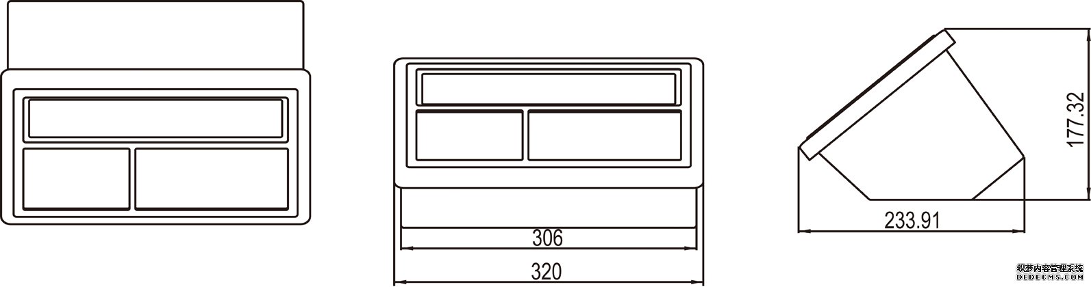 耀華XK3190-A9+稱重儀表產品尺寸